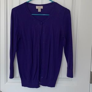 Purple Loft Cardigan